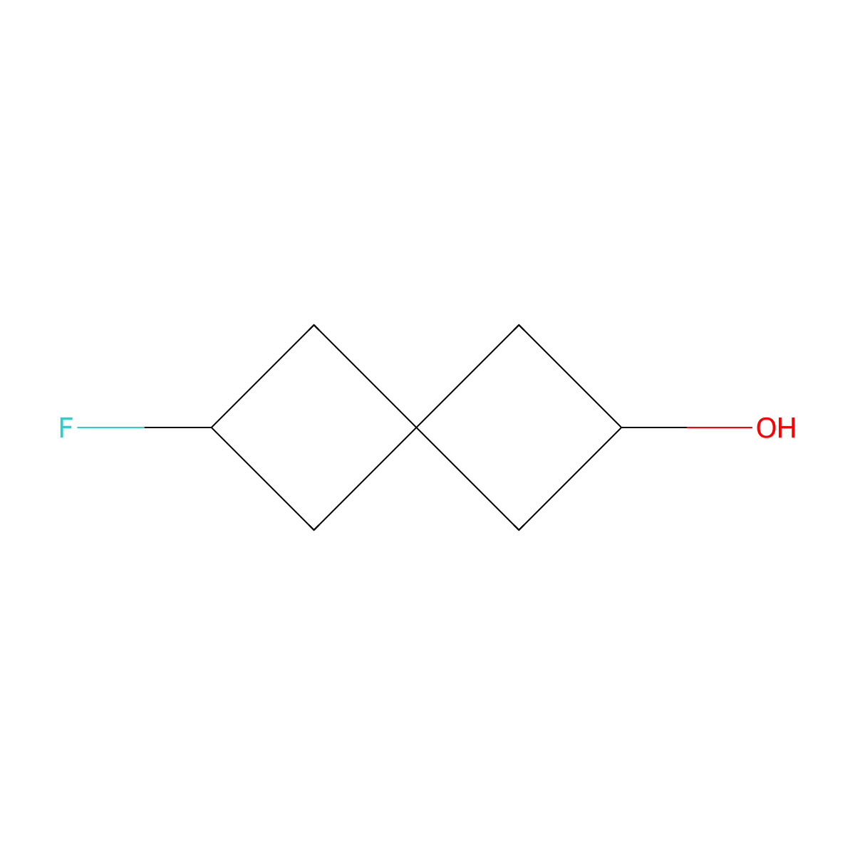 6-Fluorospiro[3.3]heptan-2-OL molecular structure, CAS 2715119-74-5