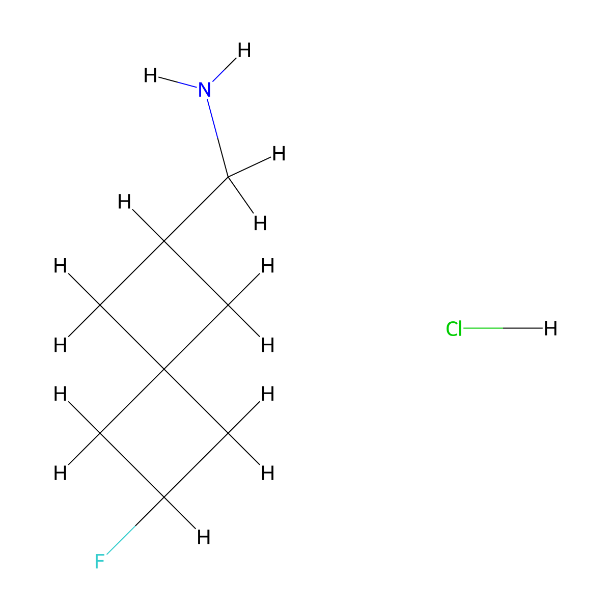 1-{6-Fluorospiro[3.3]heptan-2-yl}methanaminehydrochloride molecular structure, CAS 2715119-81-4