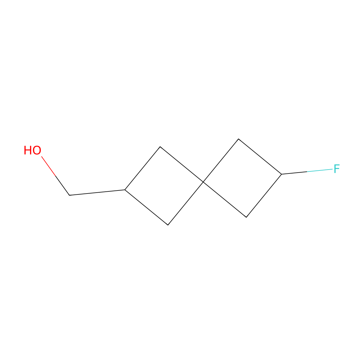 {6-Fluorospiro[3.3]heptan-2-yl}methanol molecular structure, CAS 2715119-83-6