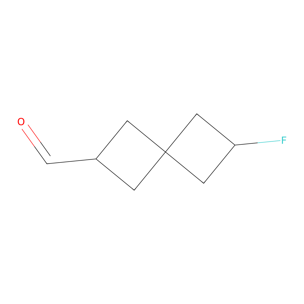 6-Fluorospiro[3.3]heptane-2-carbaldehyde molecular structure, CAS 2715119-95-0