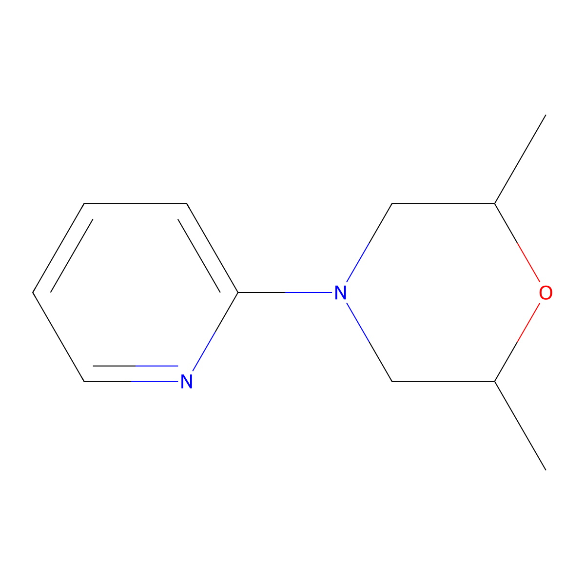 (2R,6S)-2,6-dimethyl-4-(pyridin-2-yl)morpholine molecular structure, CAS 2715127-00-5