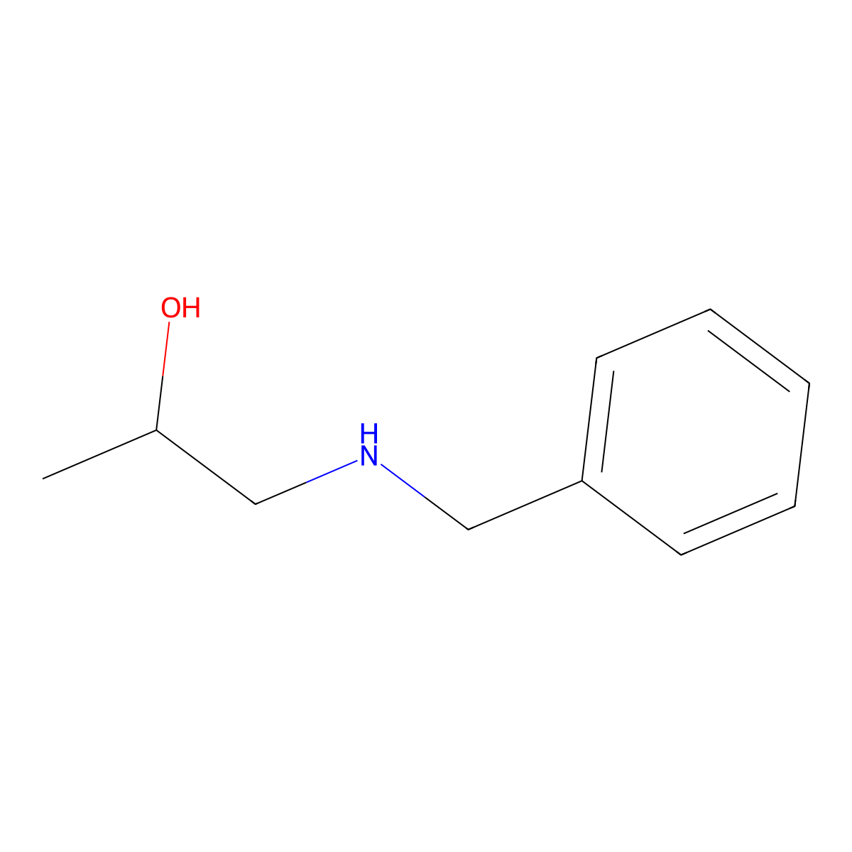 1-(Benzylamino)propan-2-ol molecular structure, CAS 27159-32-6