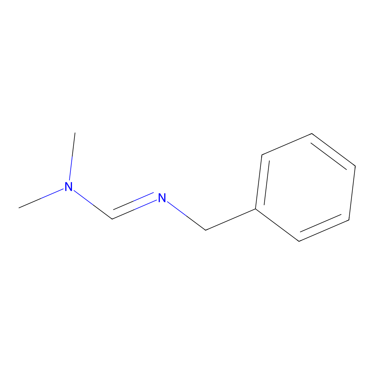 N,N-Dimethyl-N'-(phenylmethyl)methanimidamide molecular structure, CAS 27159-75-7