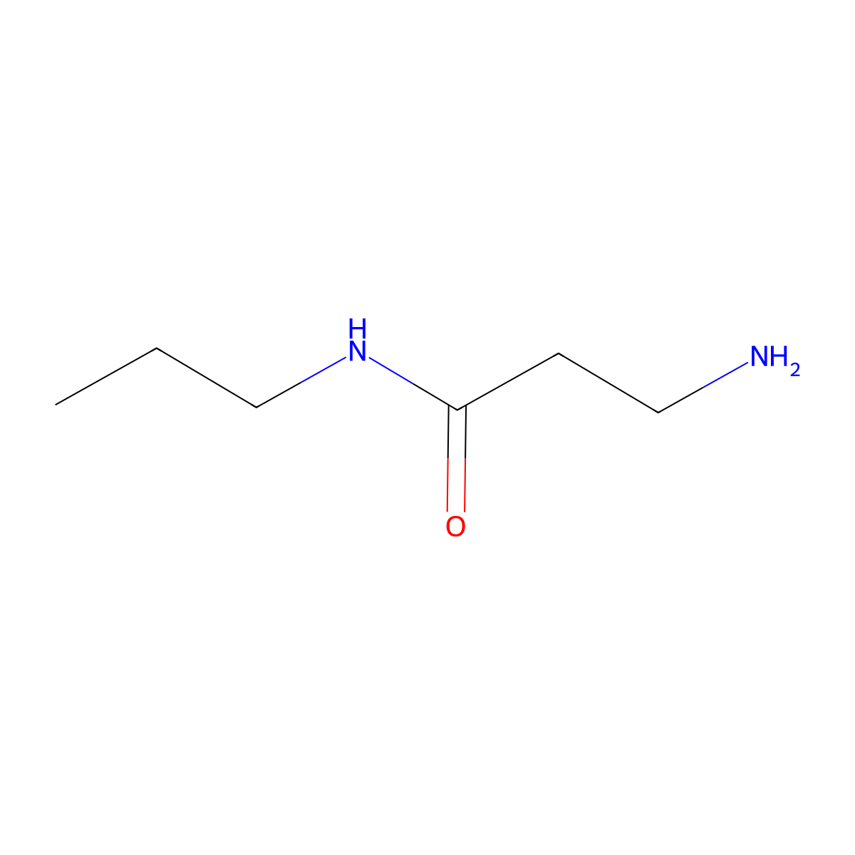 3-amino-N-propylpropanamide molecular structure, CAS 271591-60-7