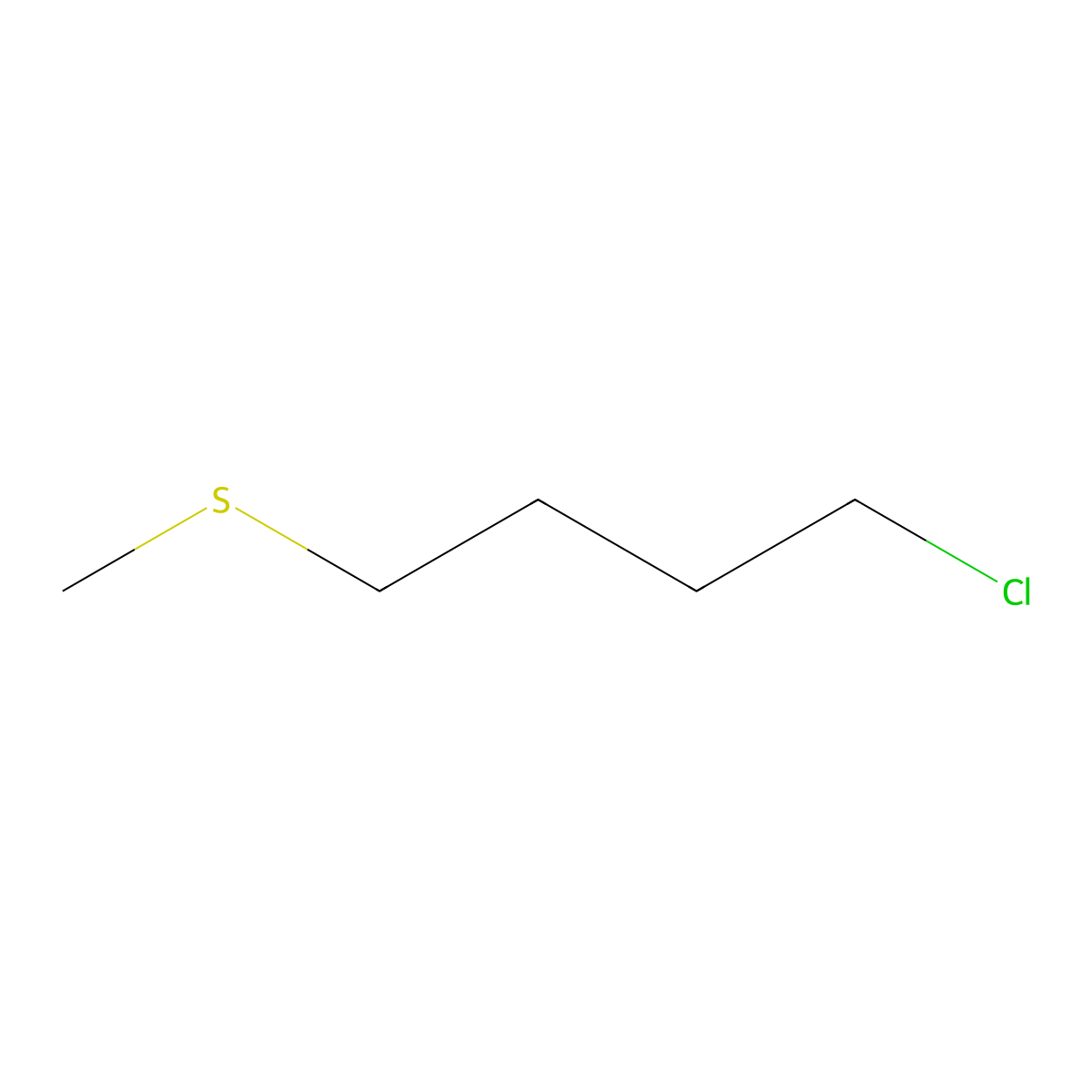 1-Chloro-4-(methylsulfanyl)butane molecular structure, CAS 27160-24-3