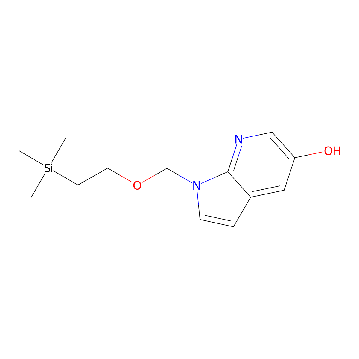 1-[[2-(Trimethylsilyl)ethoxy]methyl]-1H-pyrrolo[2,3-B]pyridin-5-OL molecular structure, CAS 2716235-69-5