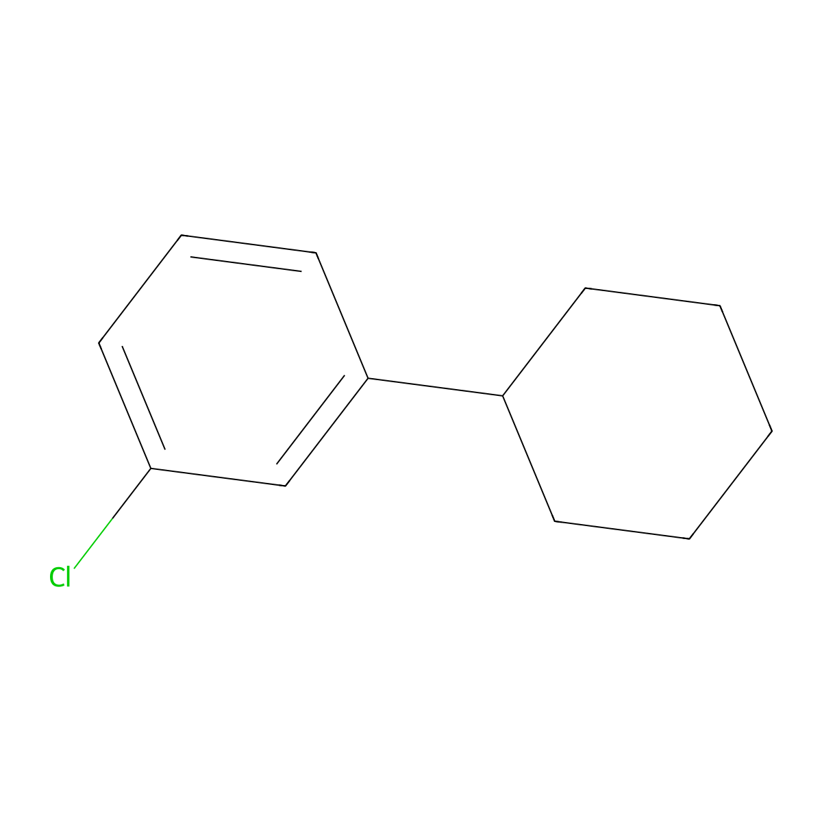 1-Chloro-3-cyclohexylbenzene molecular structure, CAS 27163-66-2