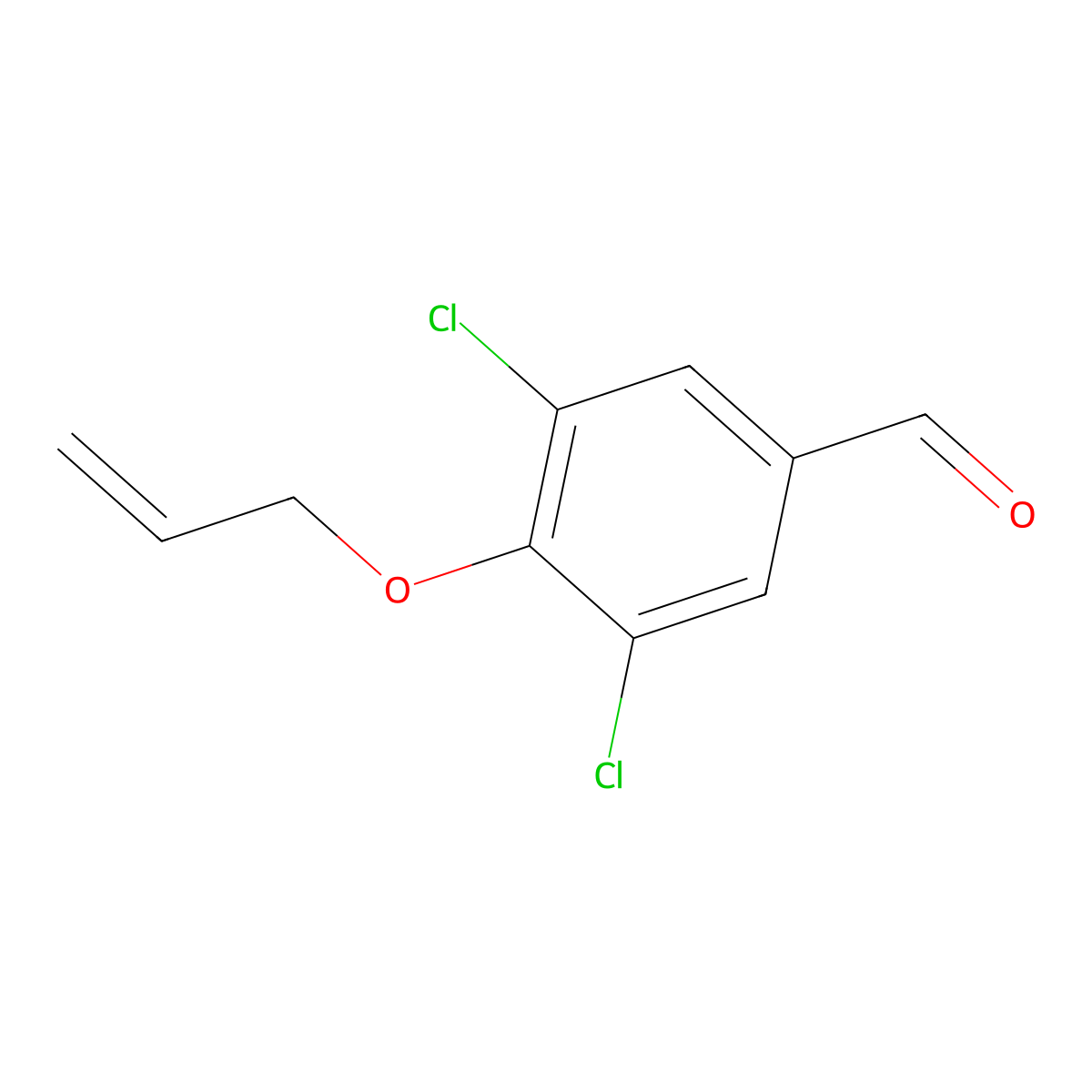 4-(Allyloxy)-3,5-dichlorobenzaldehyde molecular structure, CAS 27164-07-4