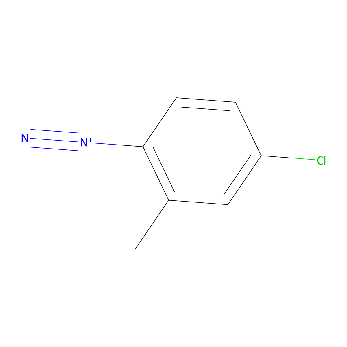 Fast Red TR molecular structure, CAS 27165-08-8