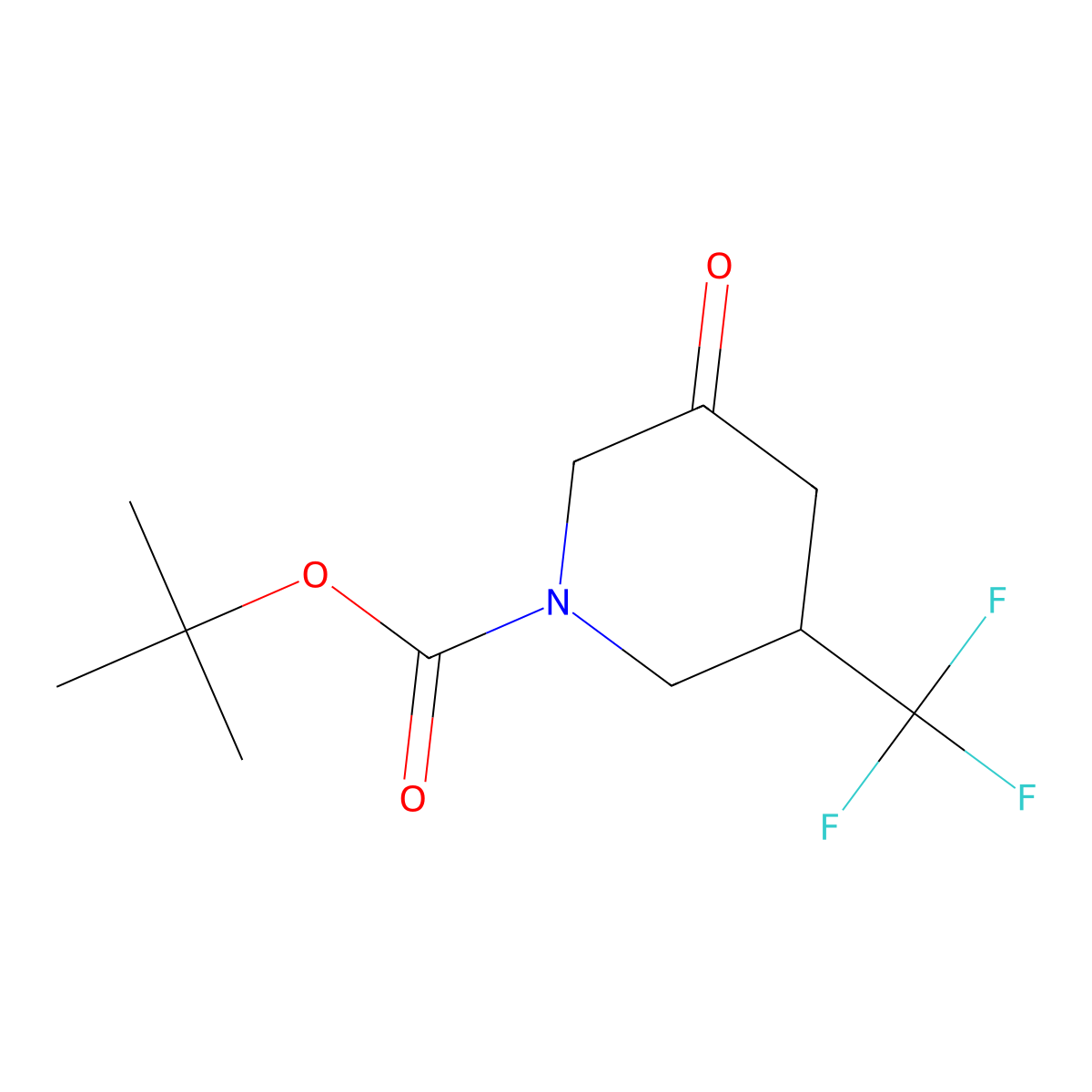 tert-Butyl 3-oxo-5-(trifluoromethyl)piperidine-1-carboxylate molecular structure, CAS 2716848-78-9
