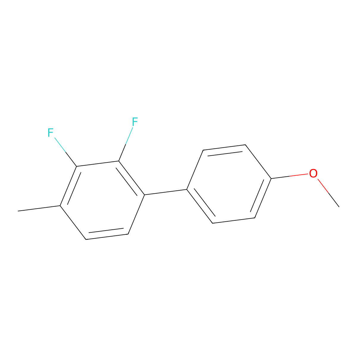 2,3-Difluoro-4'-methoxy-4-methyl-1,1'-biphenyl molecular structure, CAS 2716962-04-6