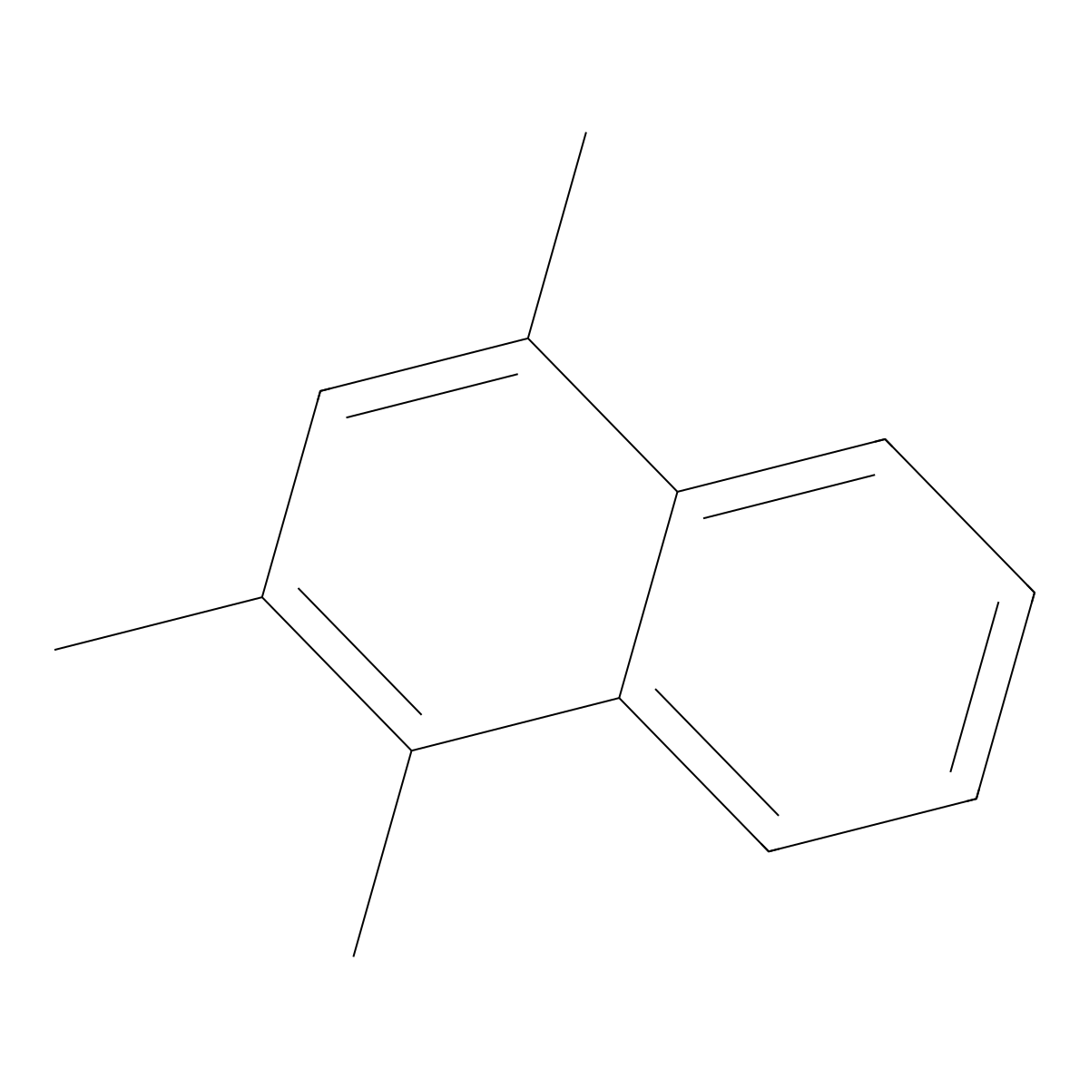 1,2,4-Trimethylnaphthalene molecular structure, CAS 2717-42-2