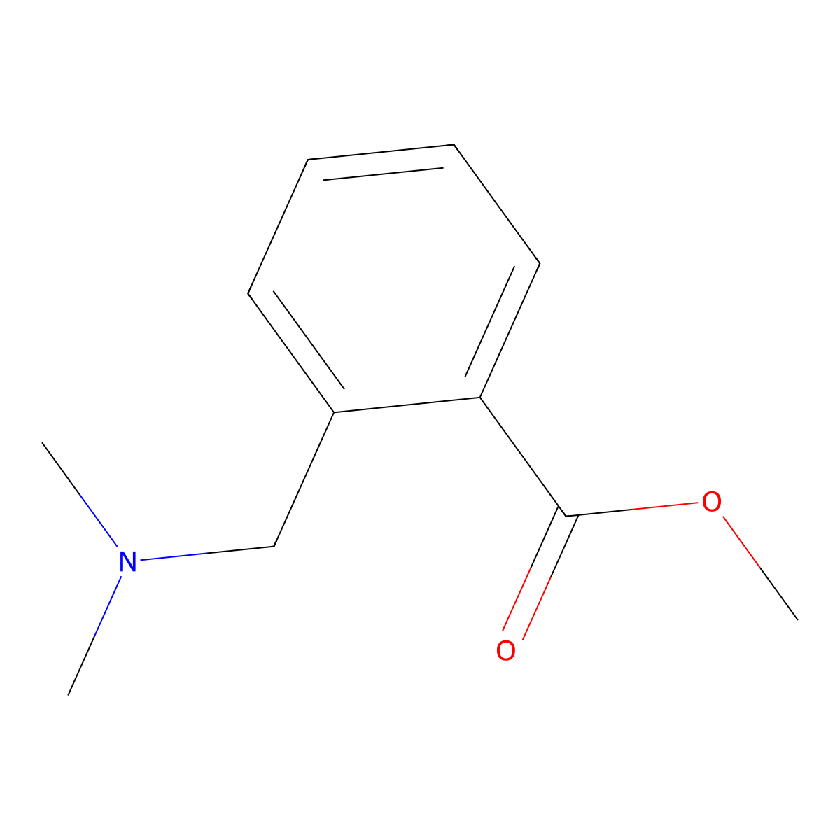 Methyl 2-[(Dimethylamino)methyl]benzoate molecular structure, CAS 27171-87-5