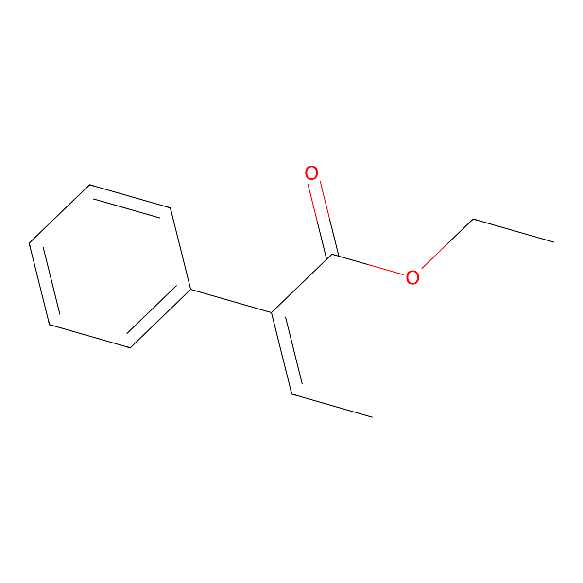 ethyl (E)-2-phenylbut-2-enoate molecular structure, CAS 27172-99-2