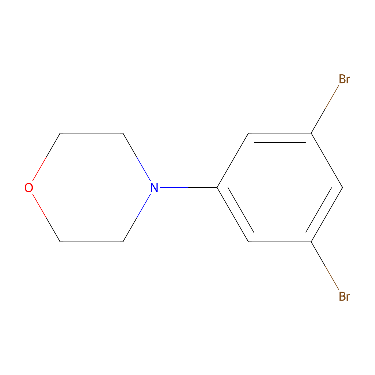 4-(3,5-Dibromophenyl)morpholine molecular structure, CAS 27173-18-8