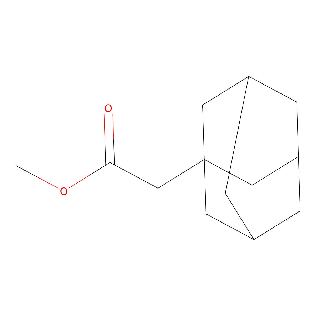 Tricyclo(3.3.1.13,7)decane-1-acetic acid, methyl ester molecular structure, CAS 27174-71-6