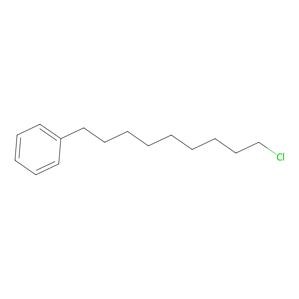1-Chloro-9-phenylnonane molecular structure, CAS 27175-81-1