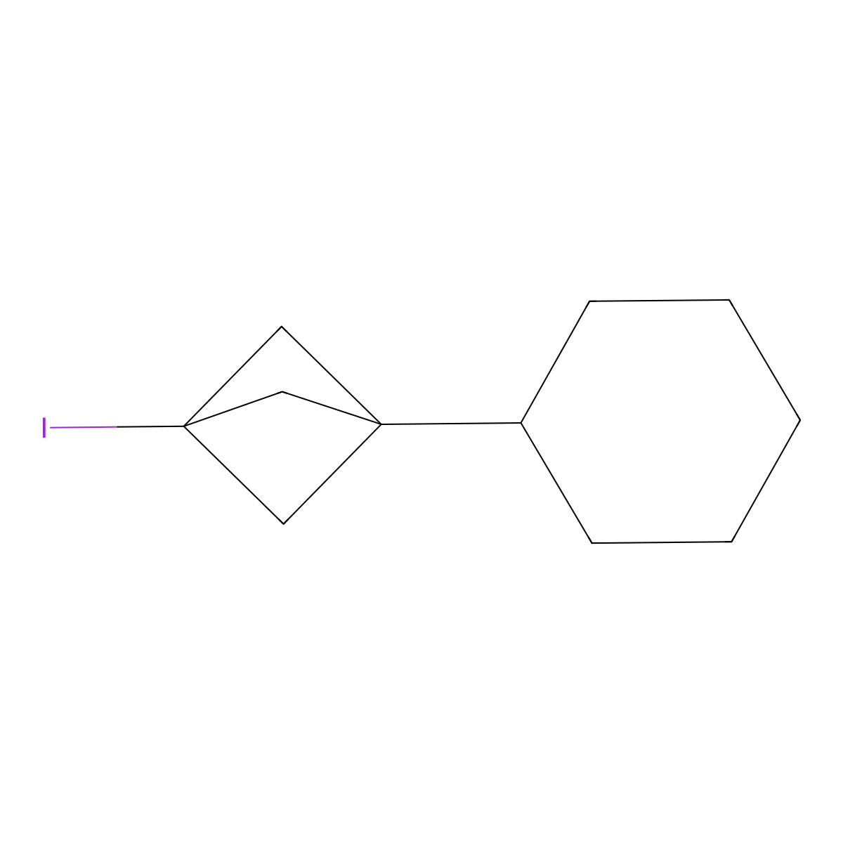 1-Cyclohexyl-3-iodobicyclo[1.1.1]pentane molecular structure, CAS 271767-63-6