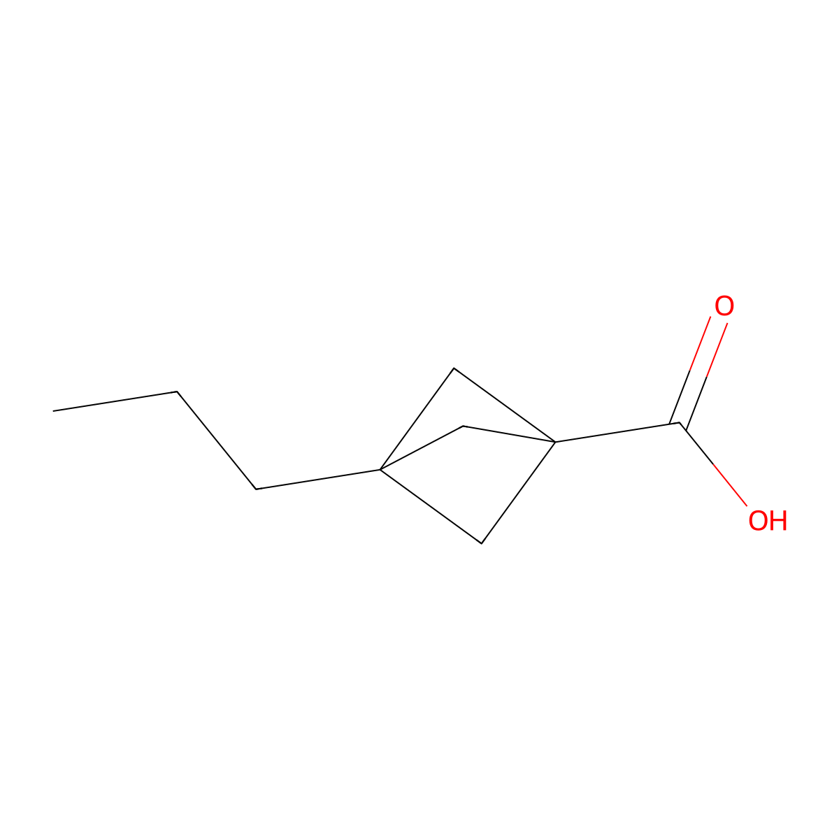 3-Propylbicyclo[1.1.1]pentane-1-carboxylic acid molecular structure, CAS 271767-67-0