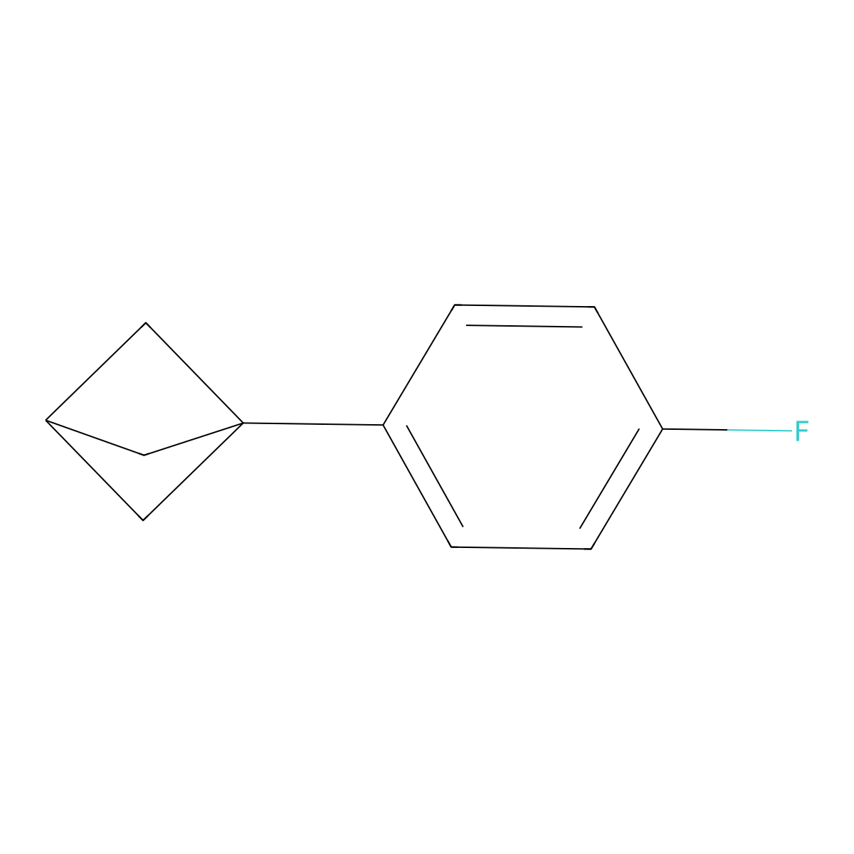 1-(4-Fluorophenyl)bicyclo[1.1.1]pentane molecular structure, CAS 271767-84-1