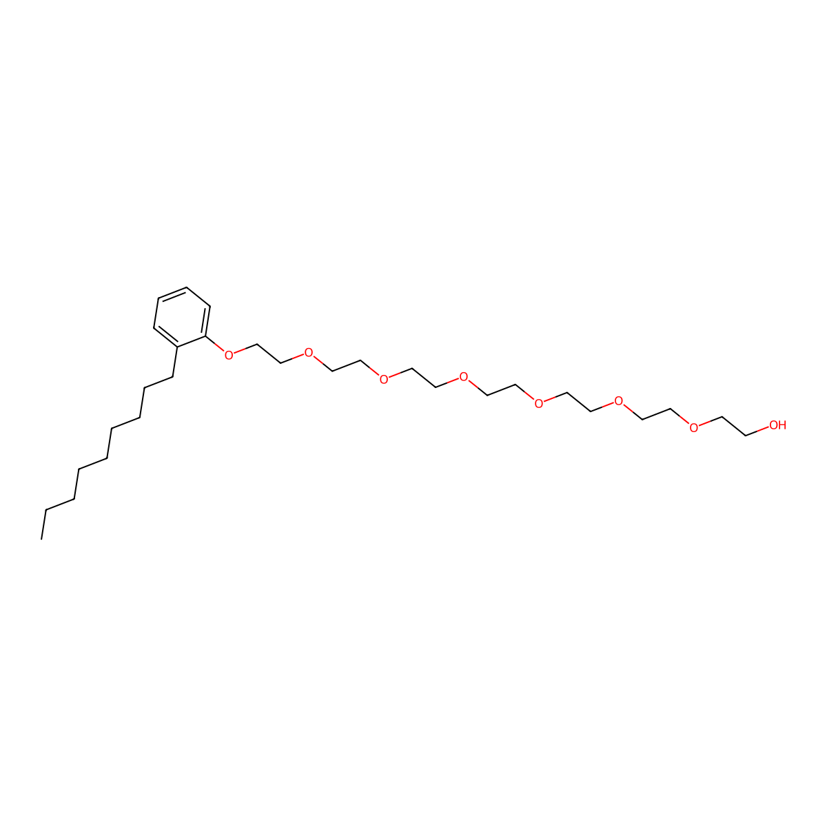 20-(Nonylphenoxy)-3,6,9,12,15,18-hexaoxaicosan-1-ol molecular structure, CAS 27177-03-3