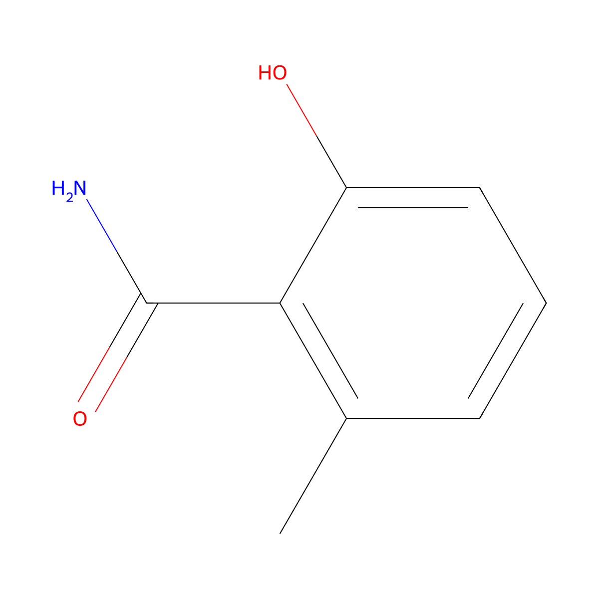 2-Hydroxy-6-methylbenzamide molecular structure, CAS 27177-82-8