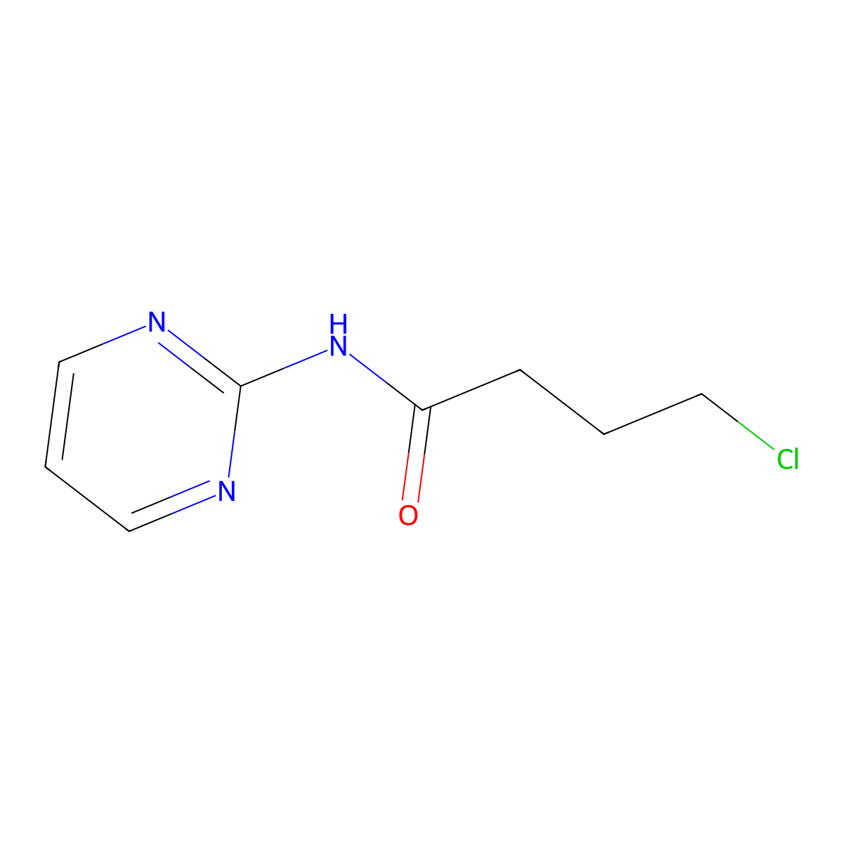 4-chloro-N-(pyrimidin-2-yl)butanamide molecular structure, CAS 27179-31-3