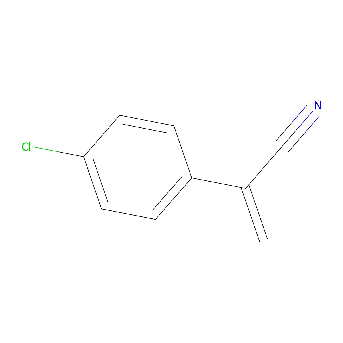 2-(4-Chlorophenyl)acrylonitrile molecular structure, CAS 27179-74-4