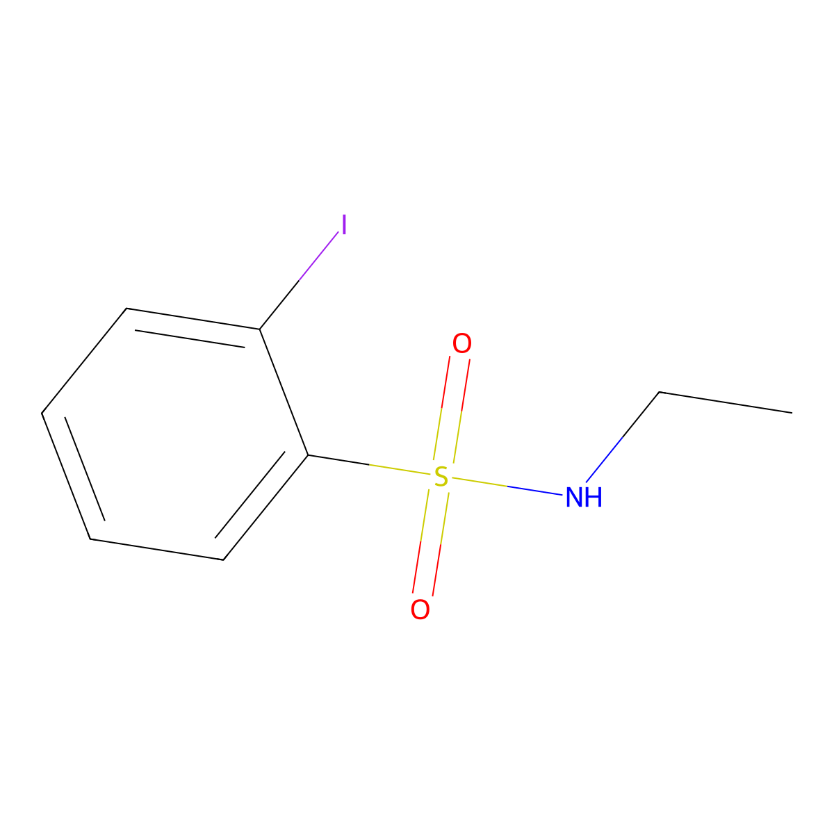 N-Ethyl-2-iodobenzenesulfonamide molecular structure, CAS 271796-56-6