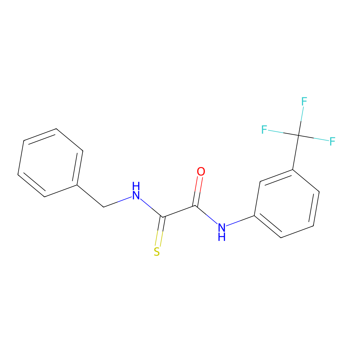 2-(Benzylamino)-2-thioxo-N-(3-(trifluoromethyl)phenyl)acetamide molecular structure, CAS 271798-63-1