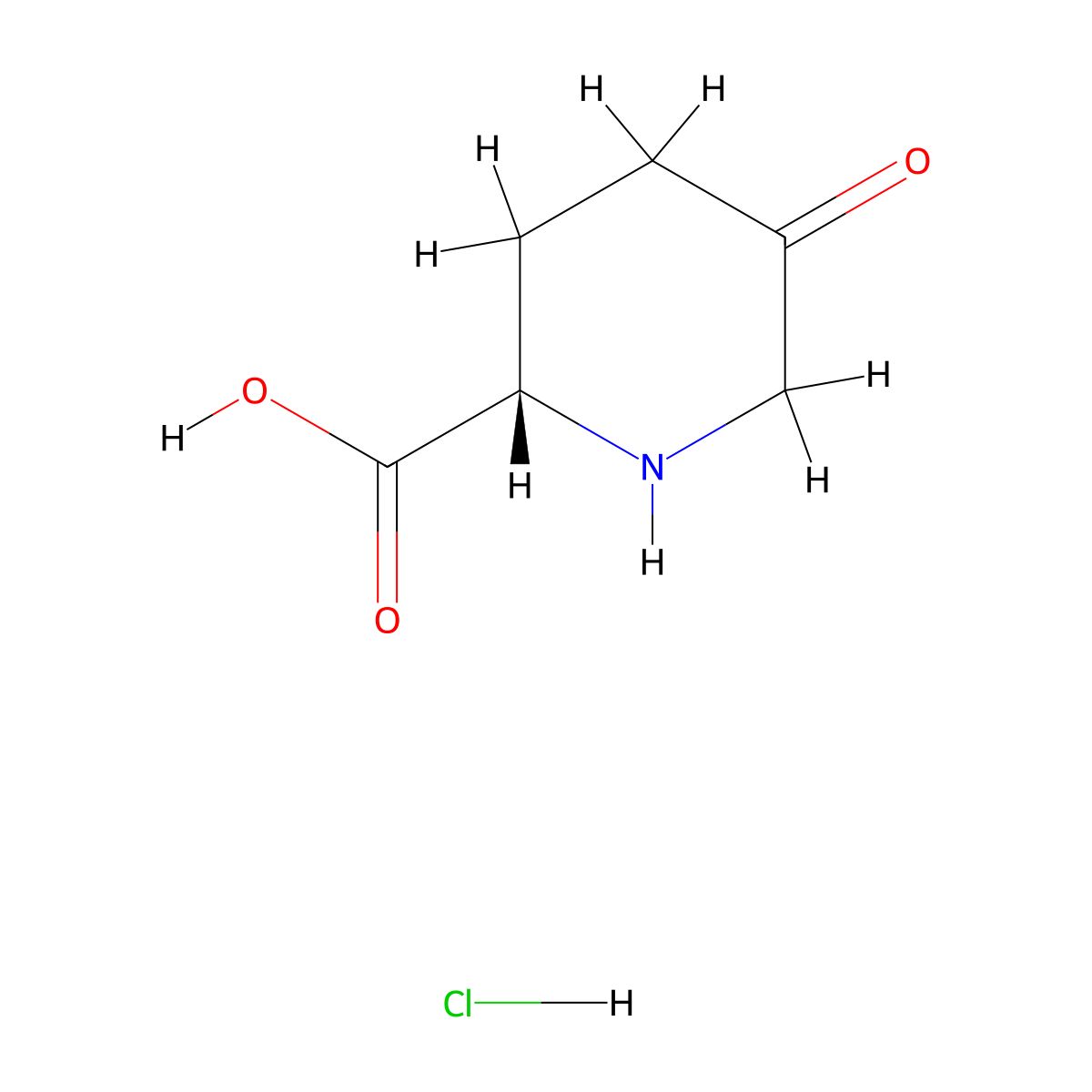(s)-5-Oxopiperidine-2-carboxylic acid hcl molecular structure, CAS 2718120-86-4
