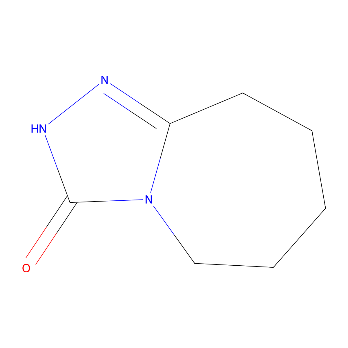 2H,3H,5H,6H,7H,8H,9H-[1,2,4]triazolo[4,3-a]azepin-3-one molecular structure, CAS 27182-43-0