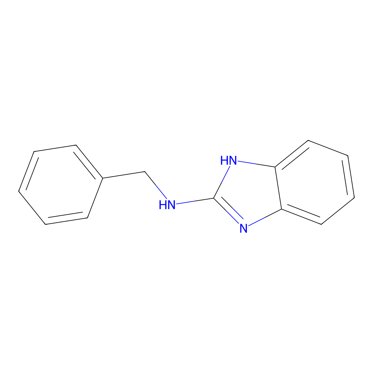 N-benzyl-1H-1,3-benzodiazol-2-amine molecular structure, CAS 27185-21-3