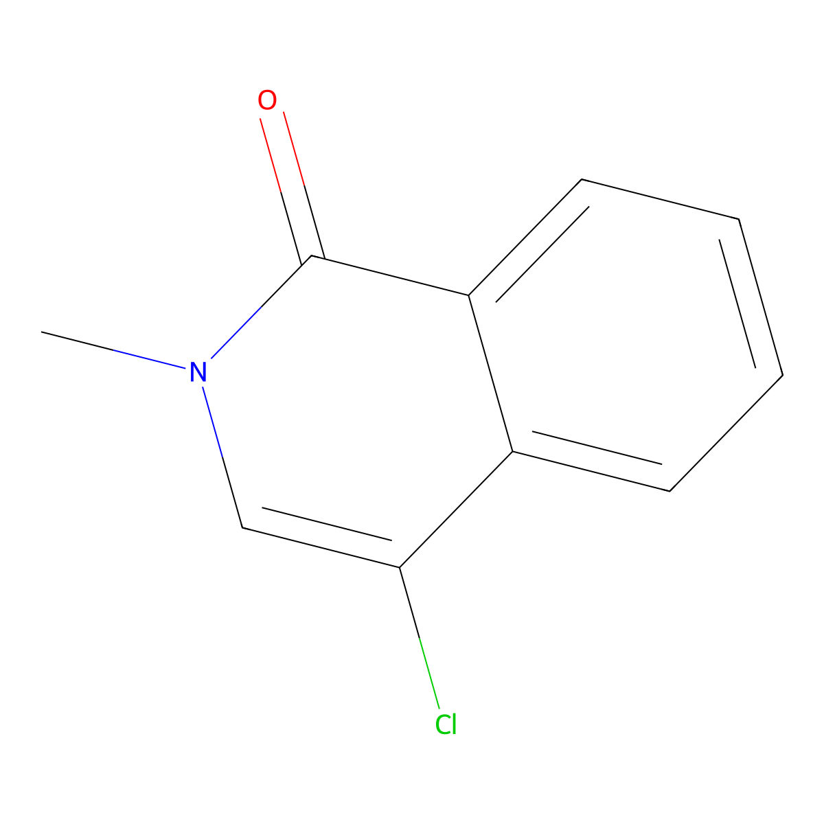 4-Chloro-2-methylisoquinolin-1(2H)-one molecular structure, CAS 27187-01-5