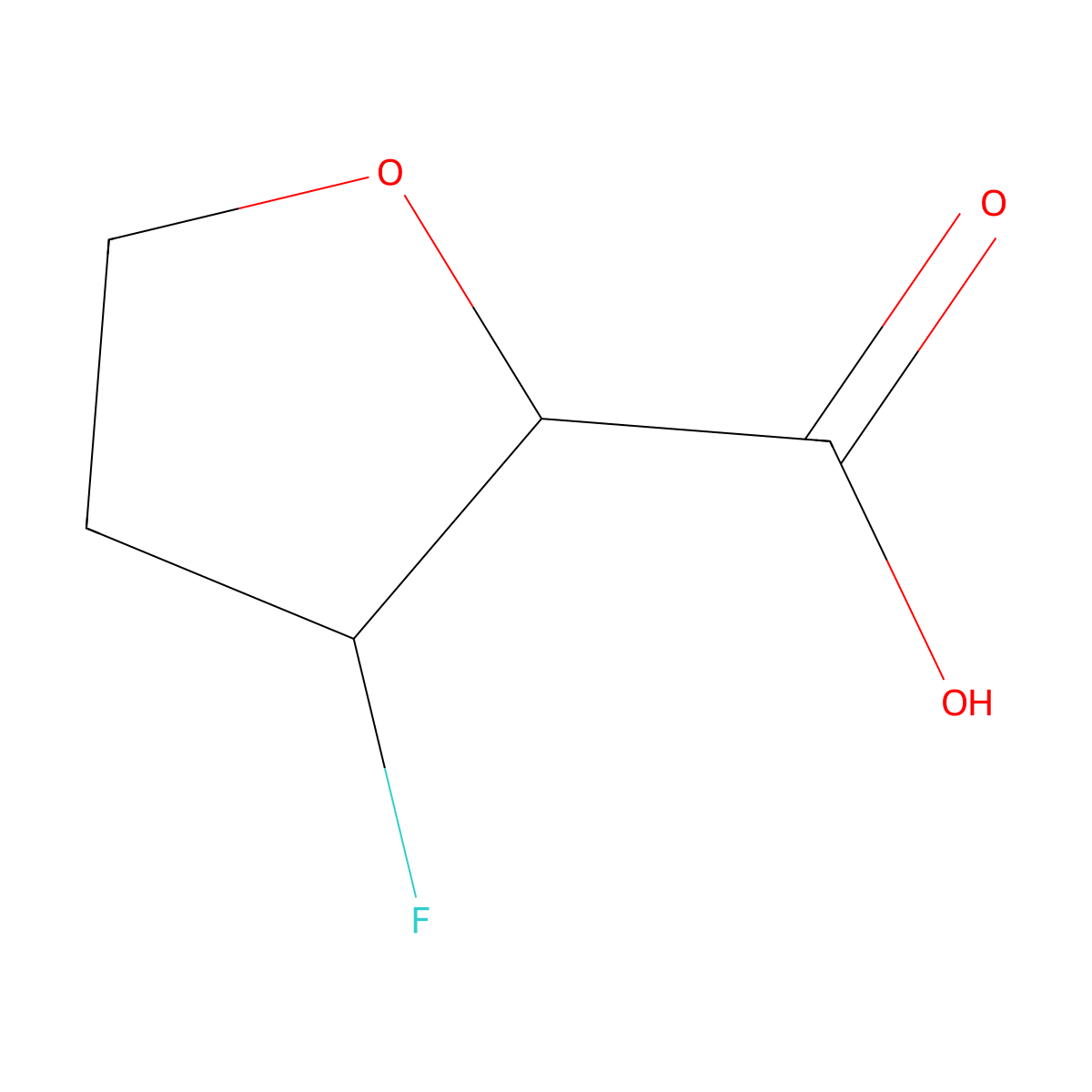 3-Fluorooxolane-2-carboxylic acid molecular structure, CAS 2718746-99-5