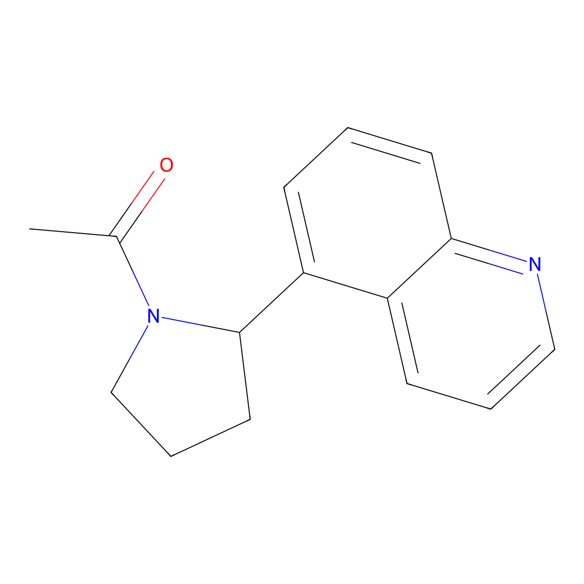 (S)-1-(2-(quinolin-5-yl)pyrrolidin-1-yl)ethan-1-one molecular structure, CAS 2718998-46-8