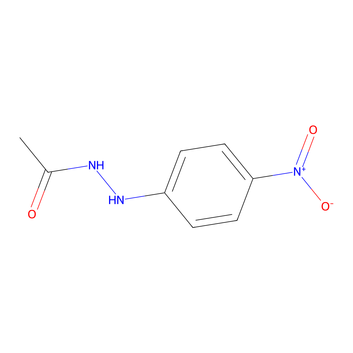 Acetic acid, 2-(4-nitrophenyl)hydrazide molecular structure, CAS 2719-13-3