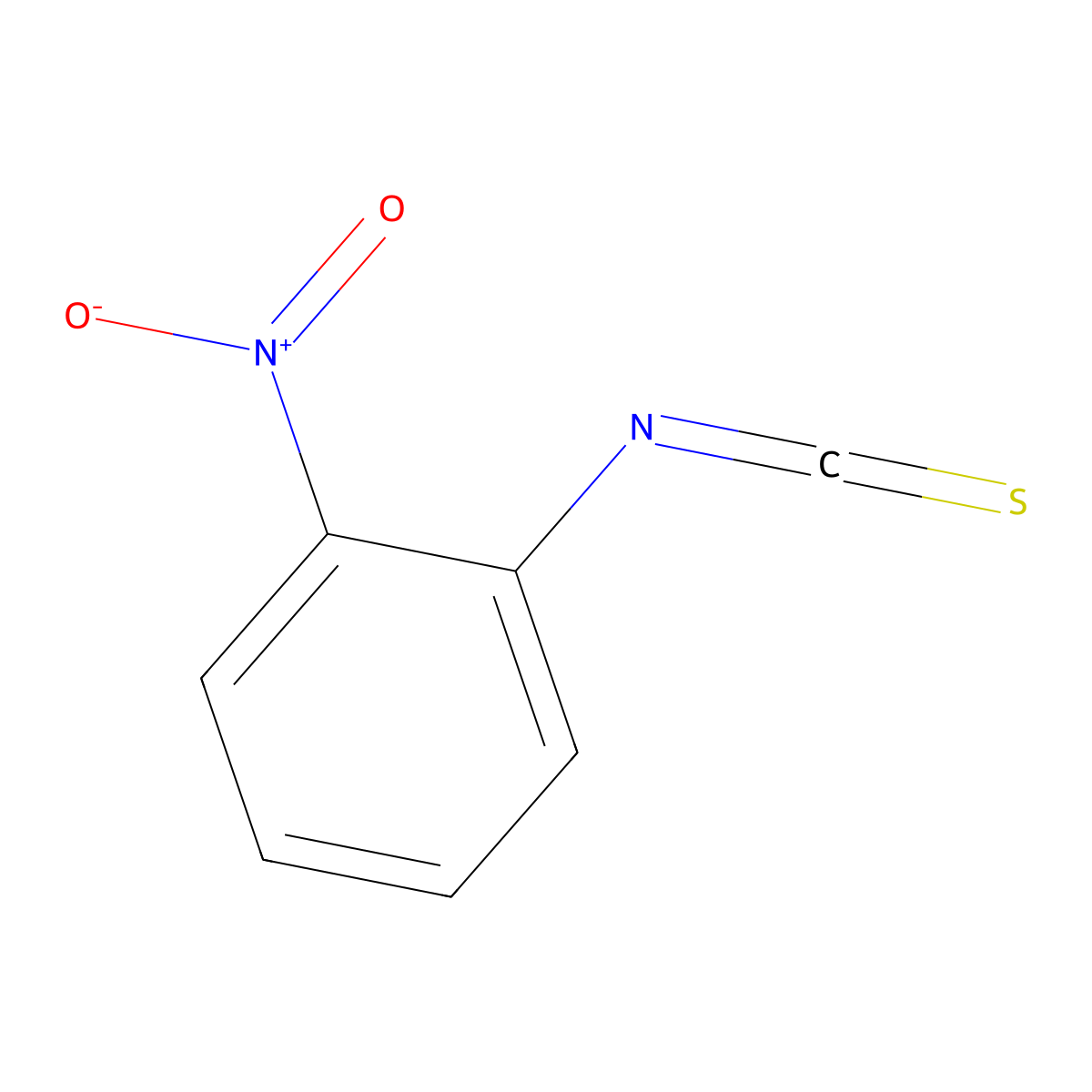 2-Nitrophenyl isothiocyanate molecular structure, CAS 2719-30-4
