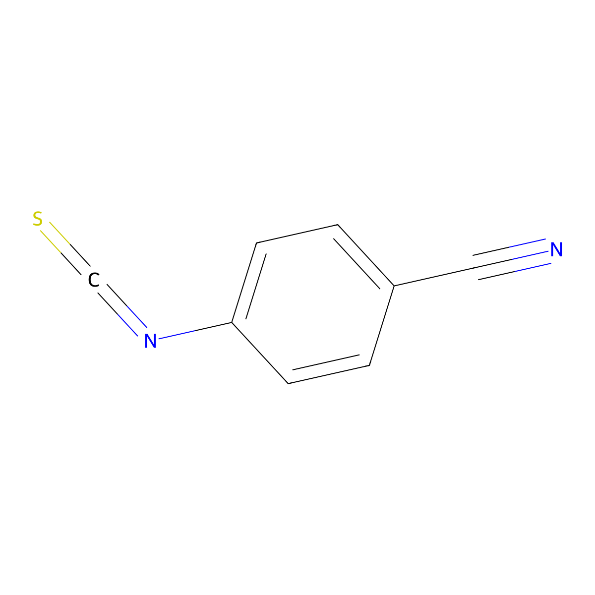 Benzonitrile, 4-isothiocyanato- molecular structure, CAS 2719-32-6