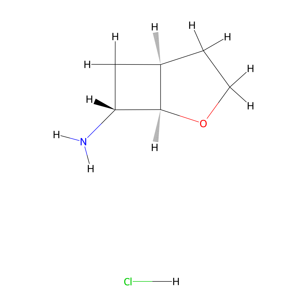 (1R,5S,7R)-2-Oxabicyclo[3.2.0]heptan-7-amine hydrochloride molecular structure, CAS 2719002-91-0