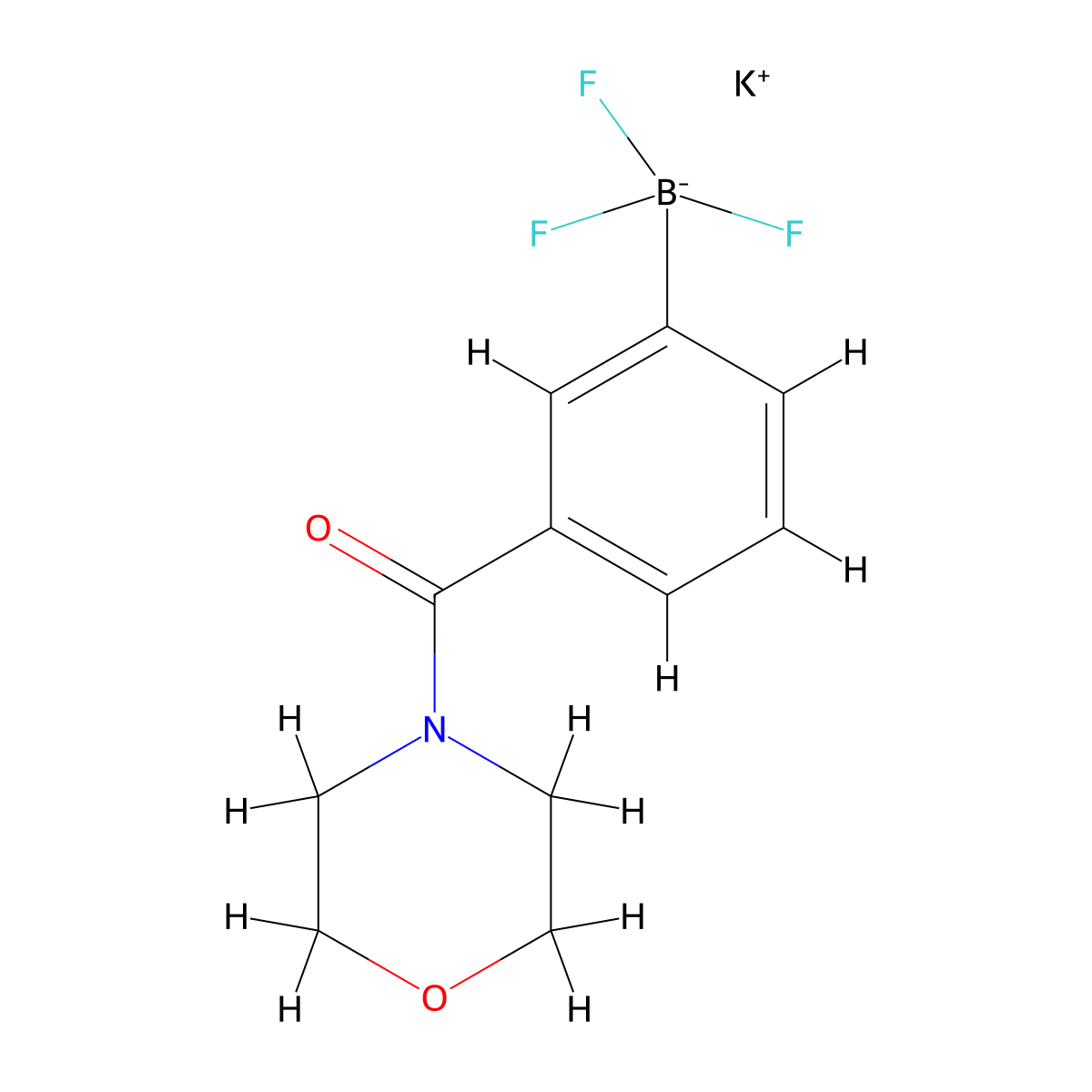Potassium 3-(morpholine-4-carbonyl)phenyltrifluoroborate molecular structure, CAS 2719007-89-1