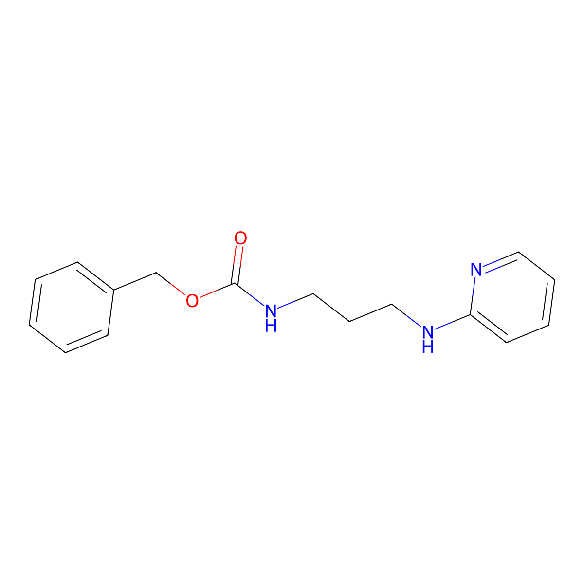 Benzyl N-{3-[(pyridin-2-yl)amino]propyl}carbamate molecular structure, CAS 2719031-79-3