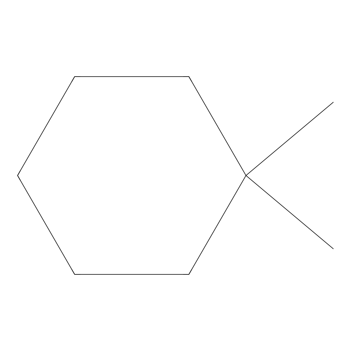 1,1-Dimethylcyclohexane molecular structure, CAS 27195-67-1