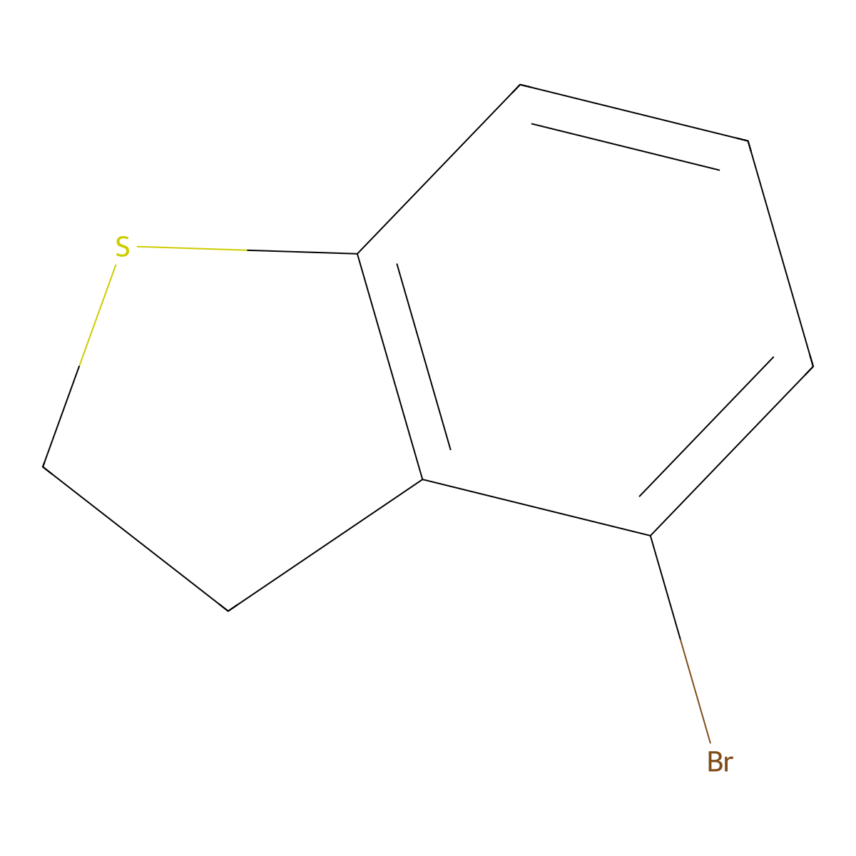 4-Bromo-2,3-dihydro-1-benzothiophene molecular structure, CAS 2719549-39-8