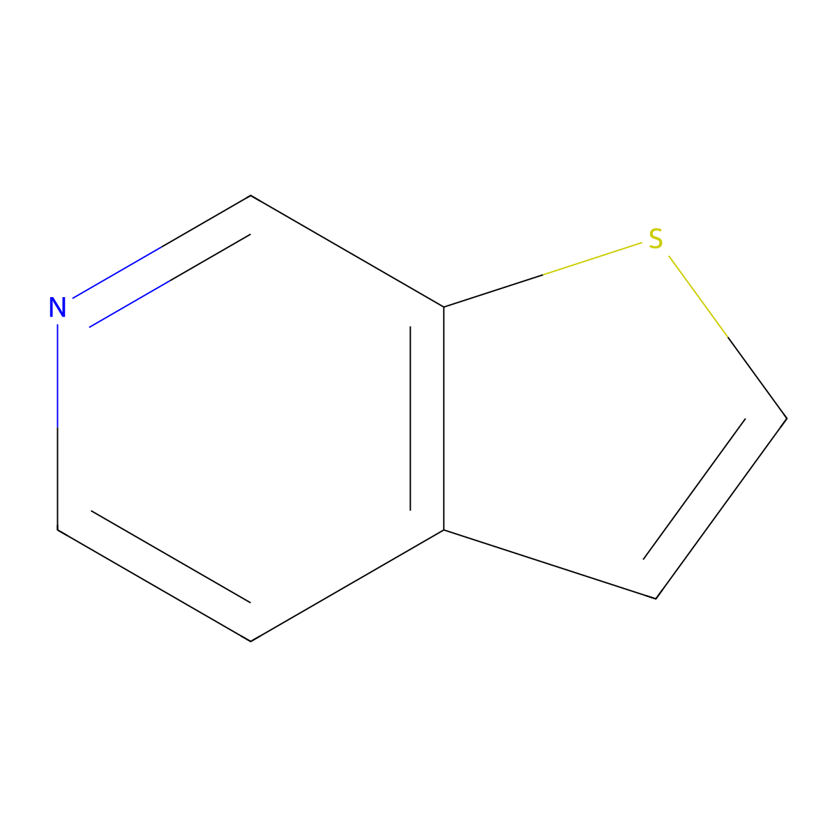 Thieno(2,3-c)pyridine molecular structure, CAS 272-12-8
