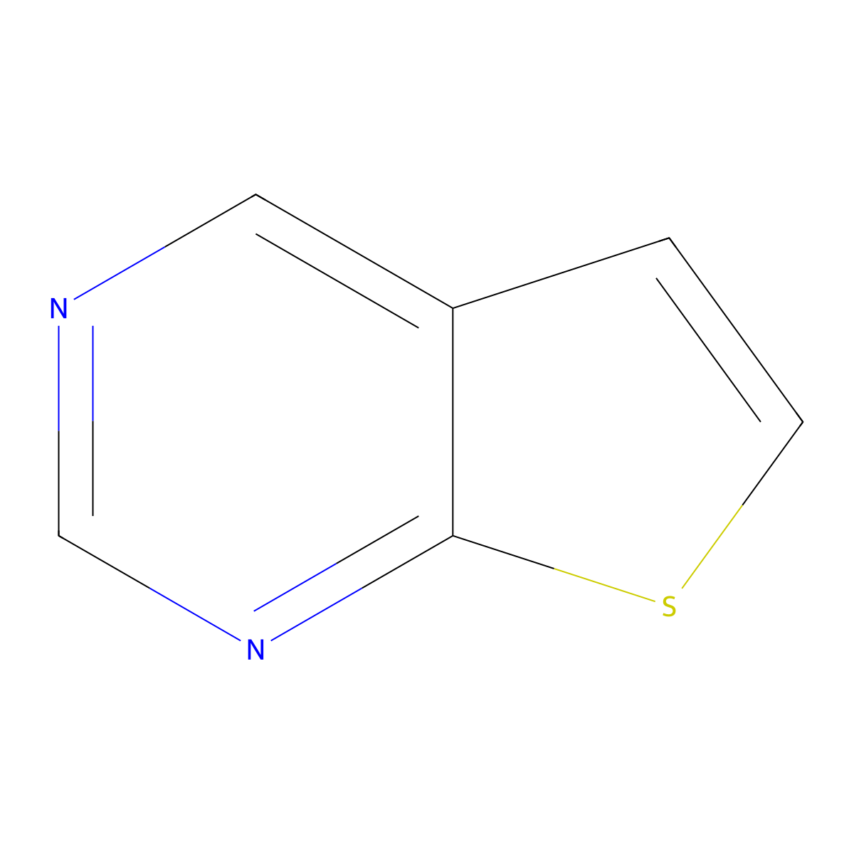 Thieno(2,3-d)pyrimidine molecular structure, CAS 272-24-2