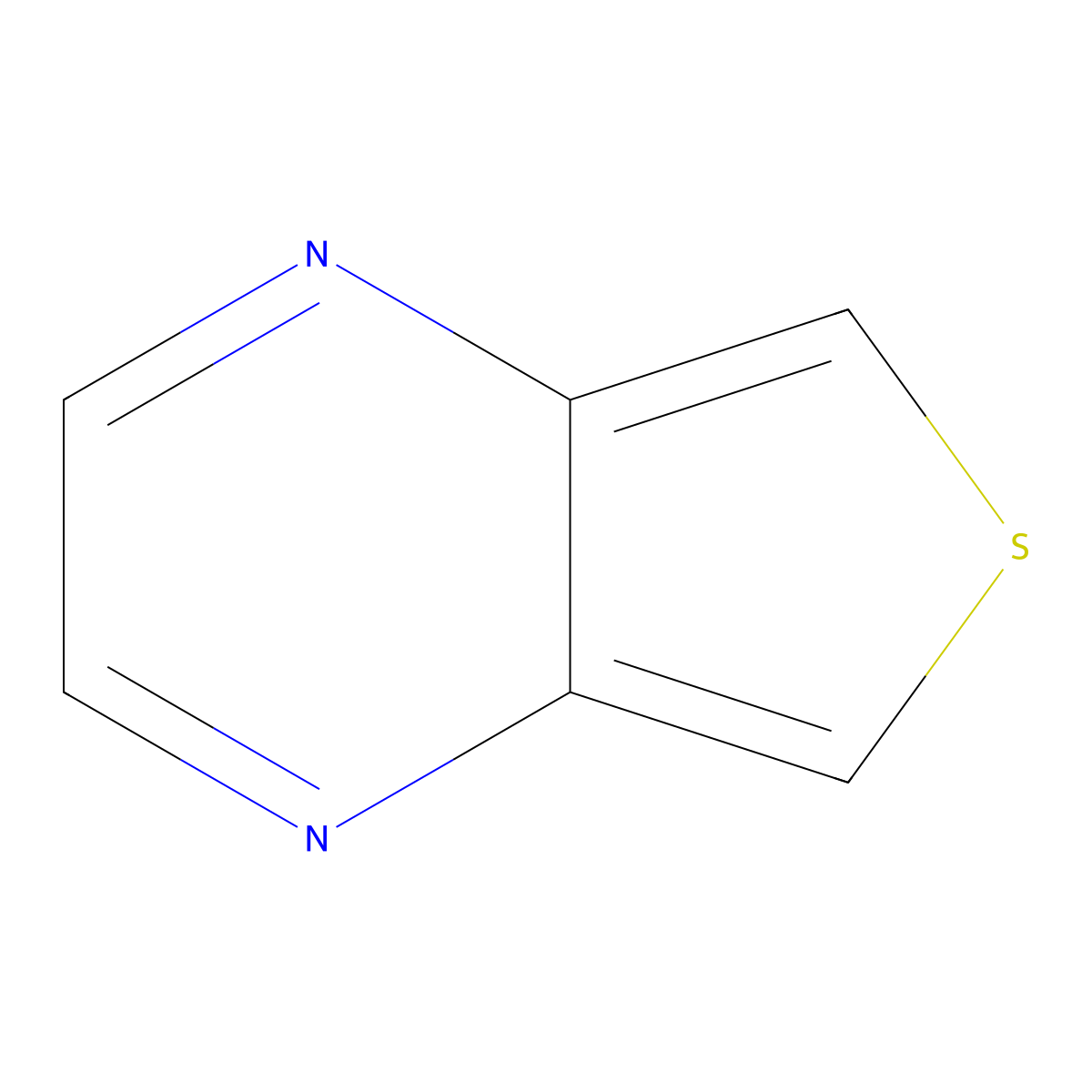 Thieno(3,4-b)pyrazine molecular structure, CAS 272-43-5