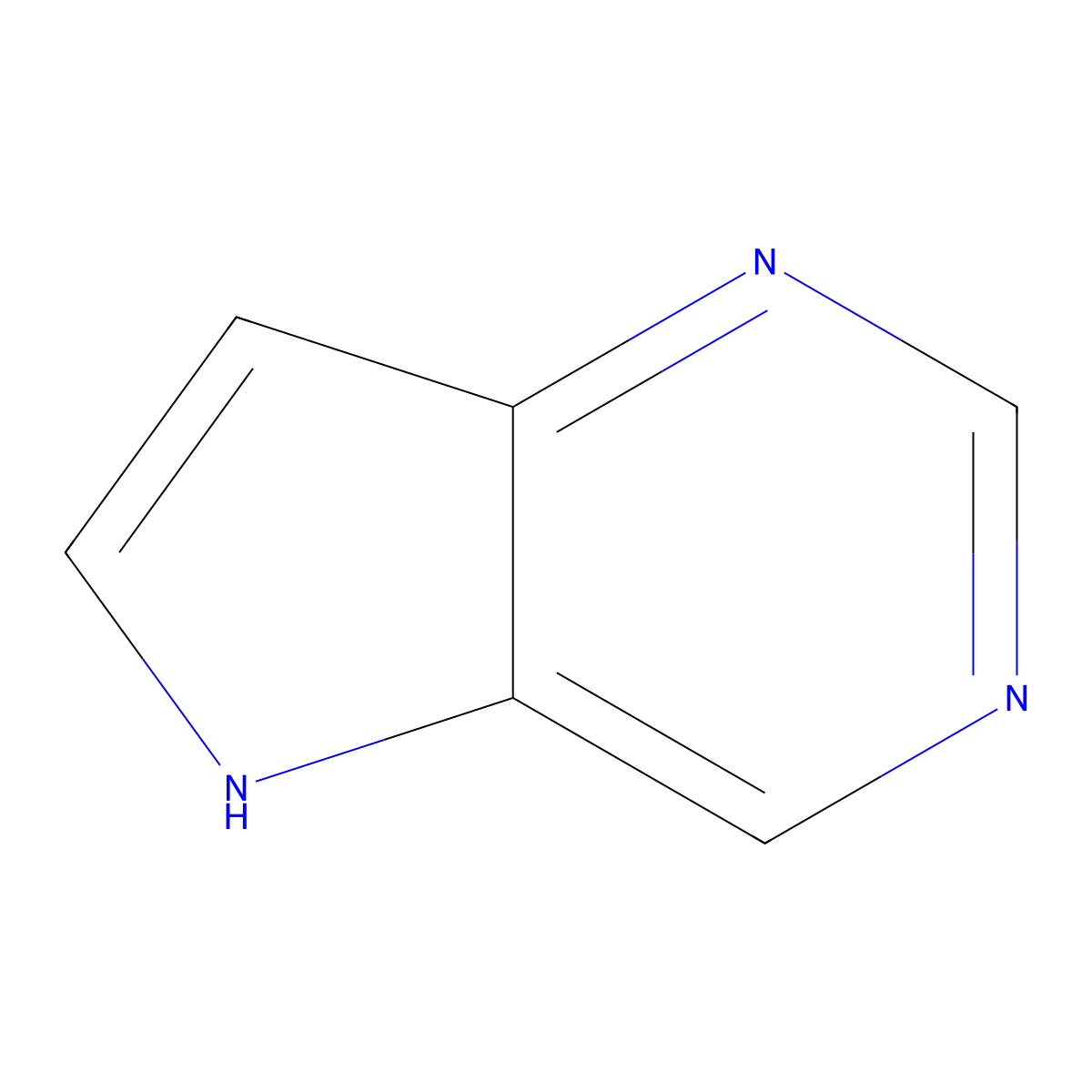 Pyrrolopyrimidine molecular structure, CAS 272-50-4