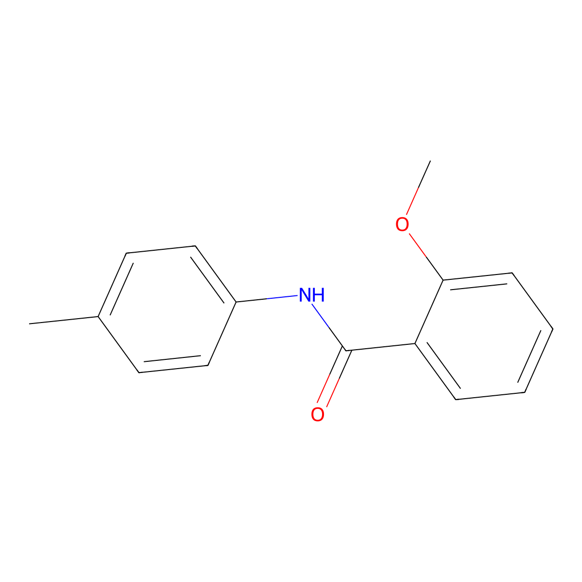 2-methoxy-N-(4-methylphenyl)benzamide molecular structure, CAS 27202-62-6