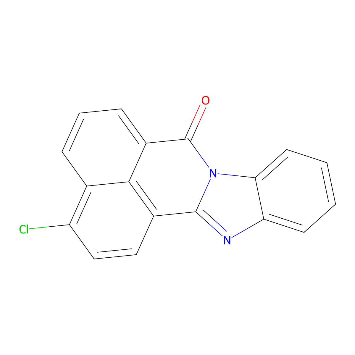 3-Chloro-7H-benzimidazo[2,1-a]benz[de]isoquinolin-7-one molecular structure, CAS 27205-33-0